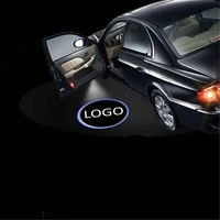 jxf car lights signal decorative lamp 2pcs led door courtesy projector logo for superb old octavia febia roomster accessories