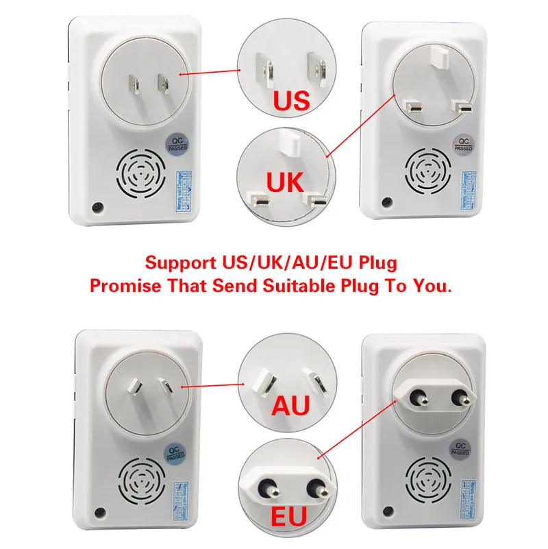 Saful Waterproof Doorbell Buttons/Touch EU Plug Wireless Outdoor Transmitter And Indoor Receiver Door Bell | Безопасность и защита