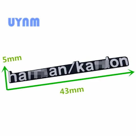 UYNM 3D алюминиевый harman/динамик Kardon аудио динамик значок стерео Наклейка для Audi BMW