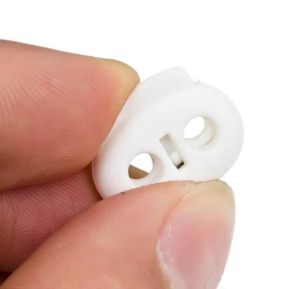 200 штук ремесло цвета слоновой кости белые пластиковые двойные отверстия