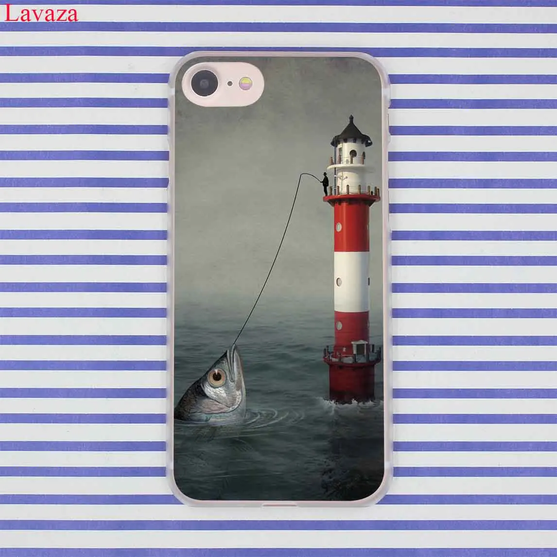 Твердый чехол для телефона Lavaza Bass Fishing Lake заката iPhone XR XS X 11 Pro Max 10 7 8 6 6S 5 SE 4 с