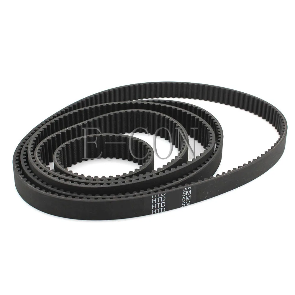 

1pcs HTD5M Timing Belt 5M Belt Cogged Rubber Geared Closed Loop 15/20/25mm Wide 500-545mm Internal Perimeter