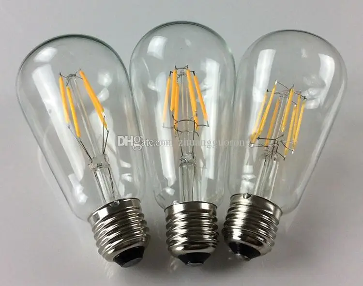 Диммируемый светодиодный шарообразный светильник Эдисона E26 E27 LED 110-240 В 220 4 Вт 6 8