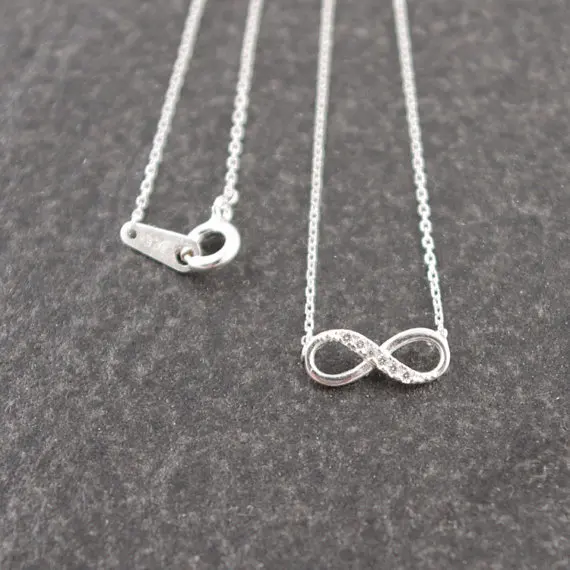 Новый стиль ручной работы изогнутое восемь ожерелье бесконечность модные