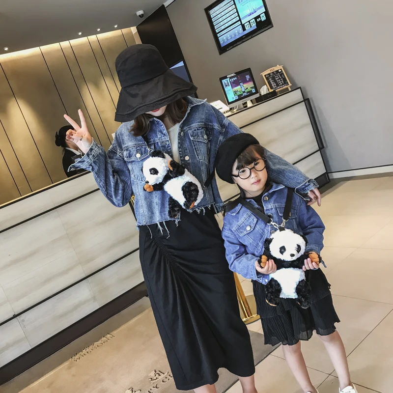 27 см милый зимний женский/модный рюкзак с рисунком для девочек плюшевый