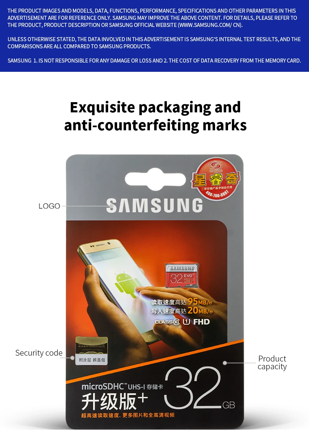 SAMSUNG Оригинальные U3 SDXC 512 ГБ 256 ГБ 128 ГБ EVO Plus Microsd карты карта памяти класс 10 Micro SD TF флэш-карта