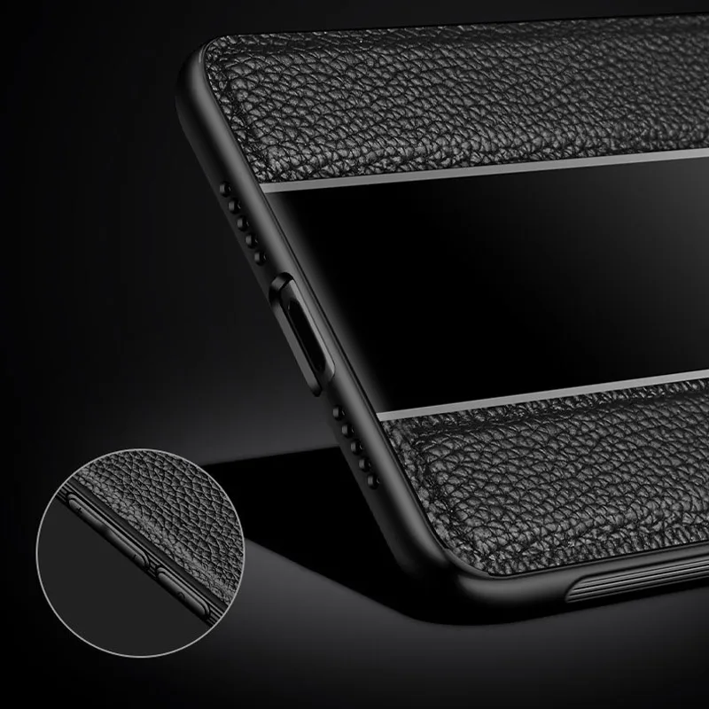 For Xiaomi Mi 9 Case Genuine Leather Phone Bag SE Porsche Design TPU Edge Glass Cover Mi9 |