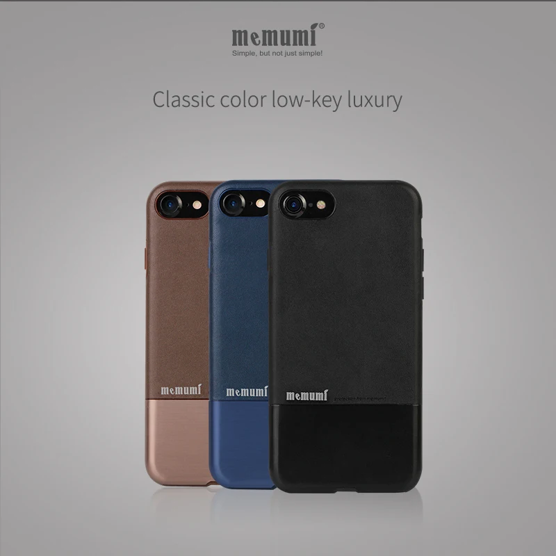 memumi Luxury Brand Case for iPhone 7 8 Plus Genuine Leather Cover 8plus 7plus Thin Back Funda ip7 i8 plus |