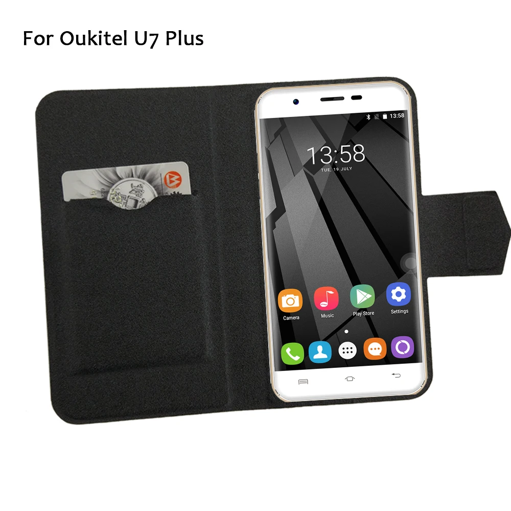 5 цветов супер! Чехол для телефона Oukitel U7 Plus кожаный чехол с откидной крышкой
