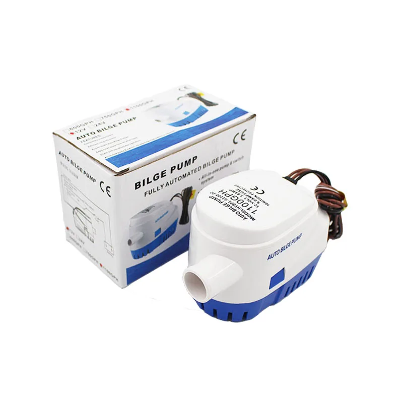 Полностью Автоматический Трюмный насос 600 750 1100GPH DC 12V 24V Yacht канализационный |