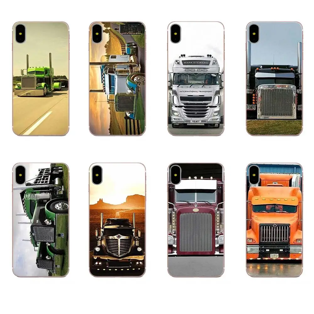 Модный чехол Peterbilt Trucks из ТПУ для Apple iPhone X XS Max XR 4 4S 5 5C 5S SE 6 6S 7 8 Plus|Бамперы| |