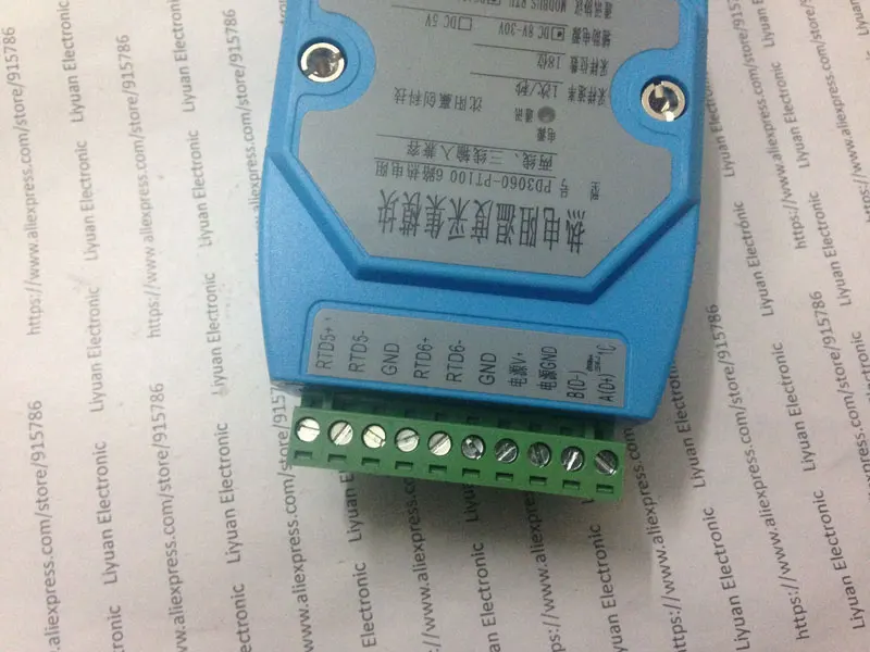 6-way PT100 temperature logger acquisition module 485 MODBUS RTU protocol inspection table | Электронные компоненты и