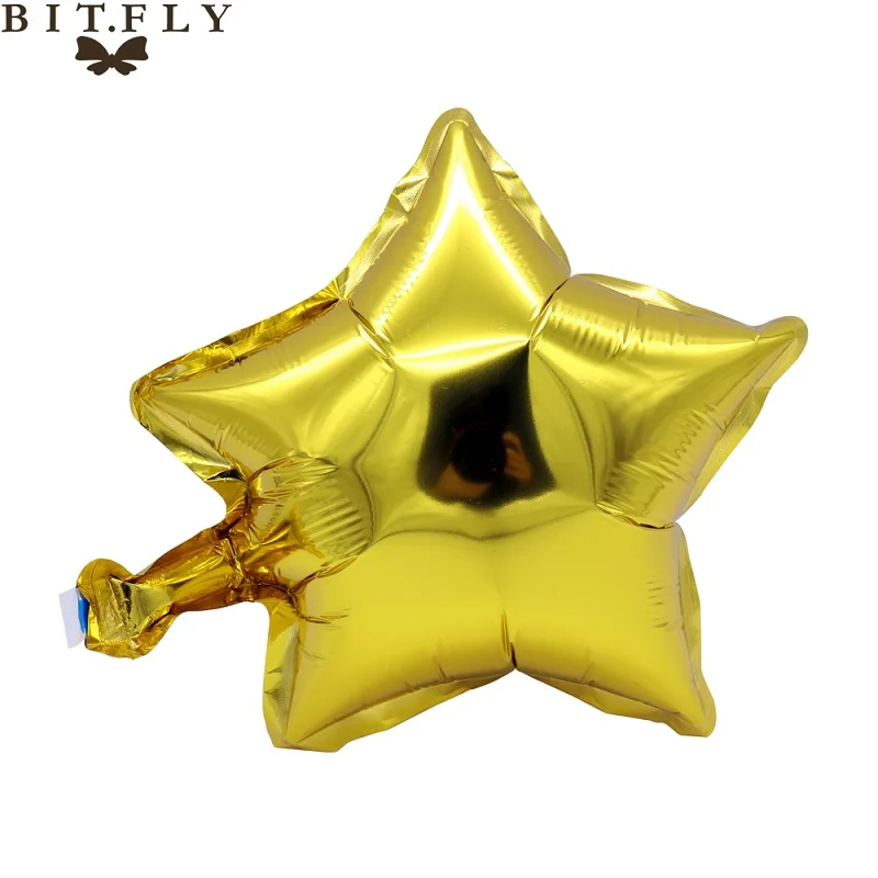 5 шт. 10 дюймовые стеклянные шары с пятиконечными звездами|party decoration gold|party