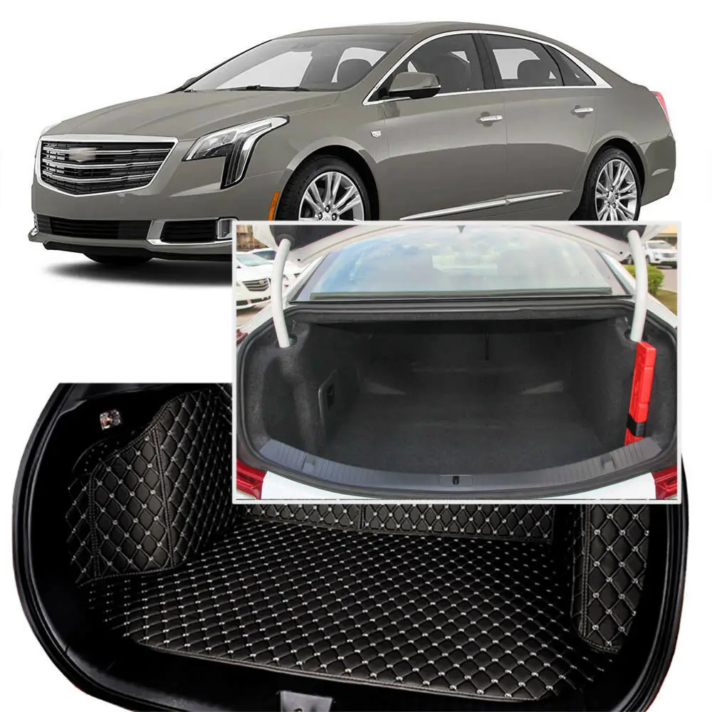 

Full Covered Seat Pad Cargo Box Trunk Floor Mat Carpet Liner For Cadillac XTS 2013-2018