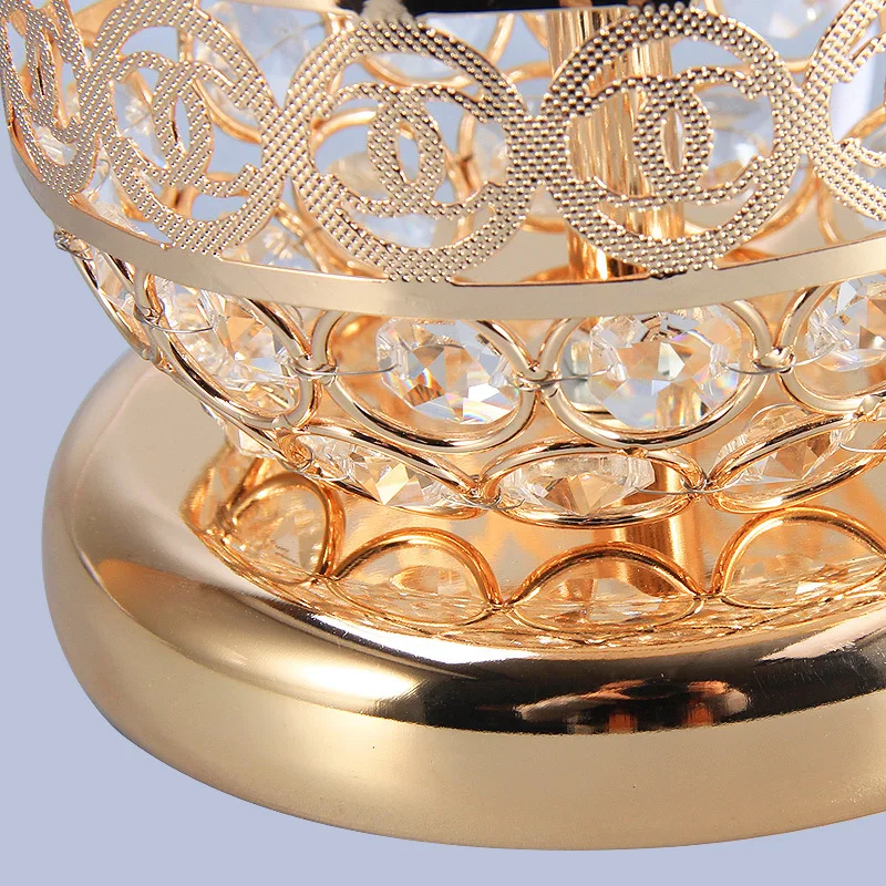 Роскошная Хрустальная настольная лампа TUDA для спальни светодиодная