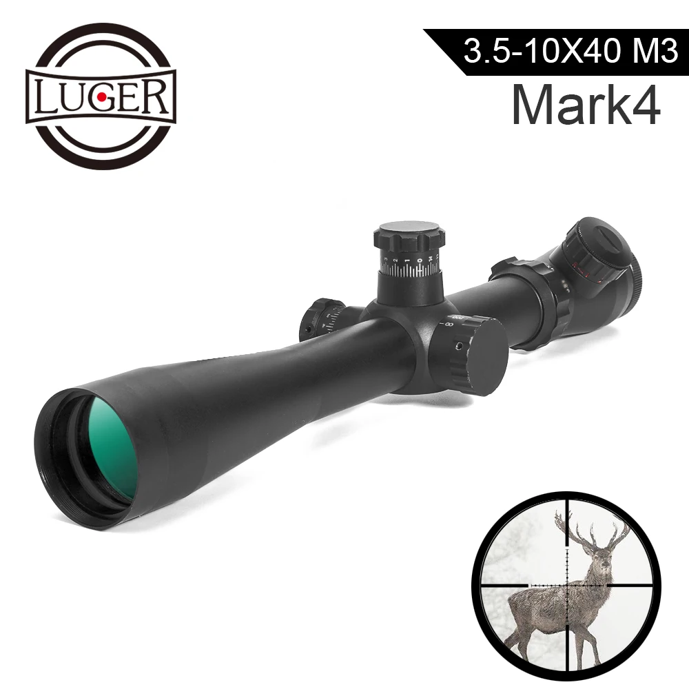 Оптический прицел LUGER MARK 4 3 5 10x40 M3 тактический оптический с красной зеленой мил