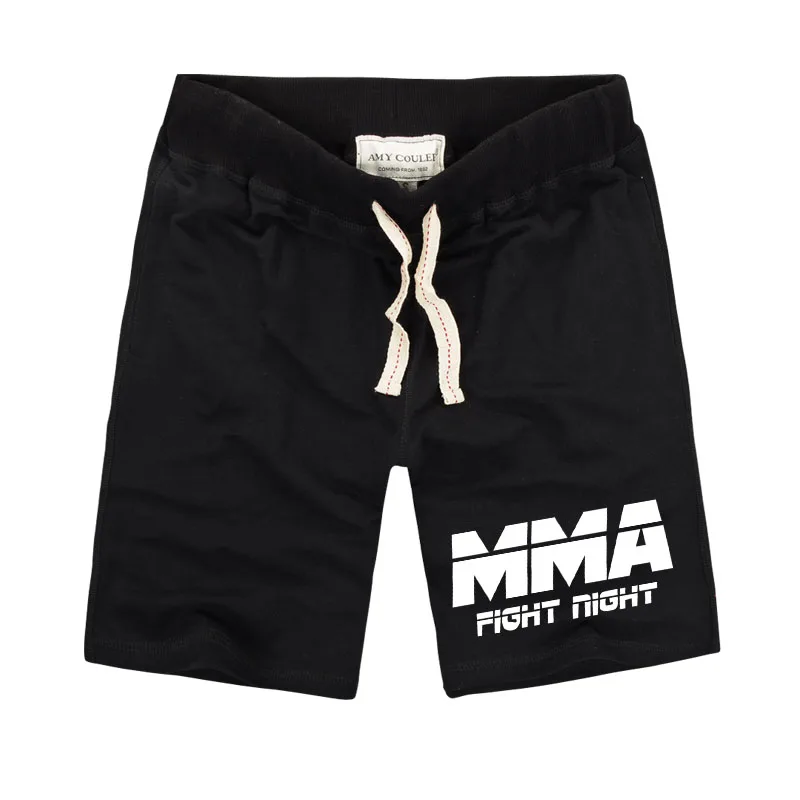 Мужские шорты с принтом Fight MMA одежда для фитнеса из чистого хлопка Муай Тай