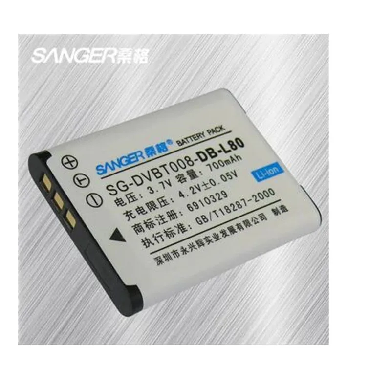 DB-L80 DB-L80A литиевые батареи DBL80 для Sanyo CA100 CS1 DMX GH1 GH3 CG10 CG20 CG21 CG100 CG102 X1200 батарея