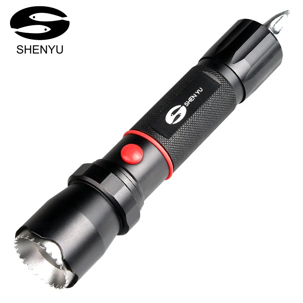 Светодиодный фонарик SHENYU Blade Warrior для самообороны карманный с двойной головкой