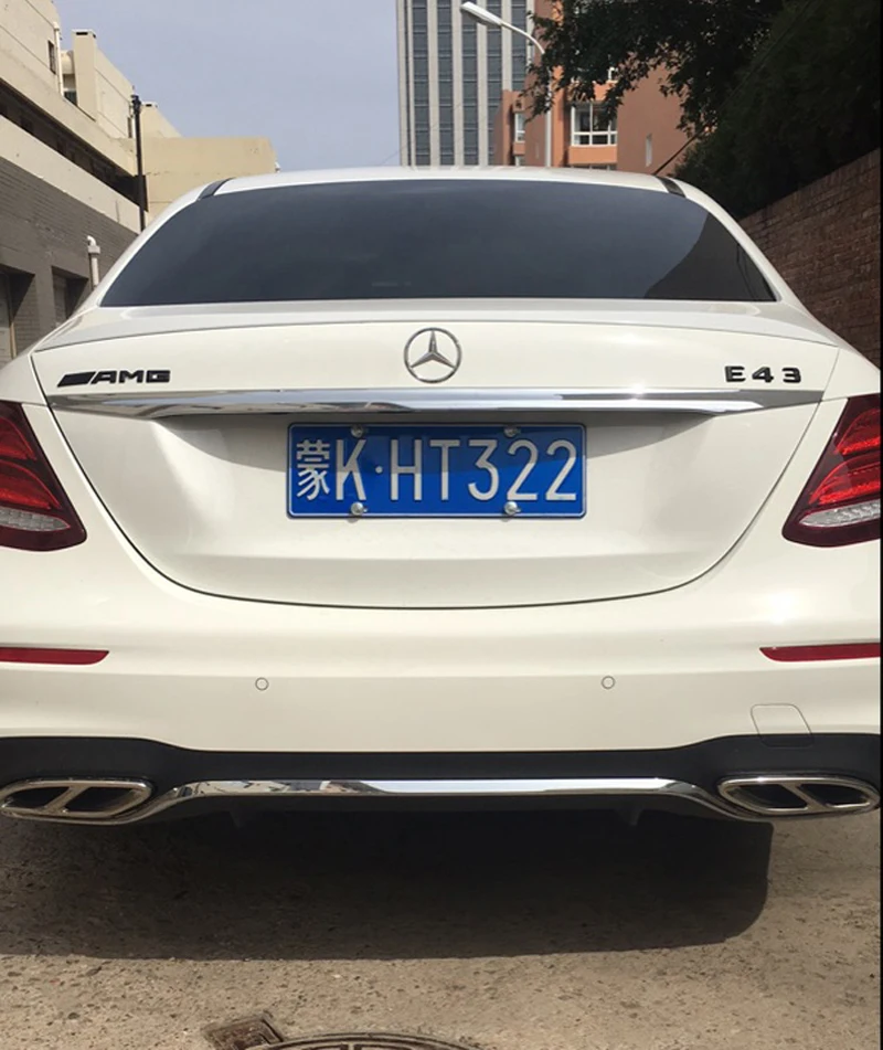 Для Mercedes W205 спойлер 4-дверный седан C63 стиль C180 C200 C260 ABS Пластик хвост крыла Unpaint и