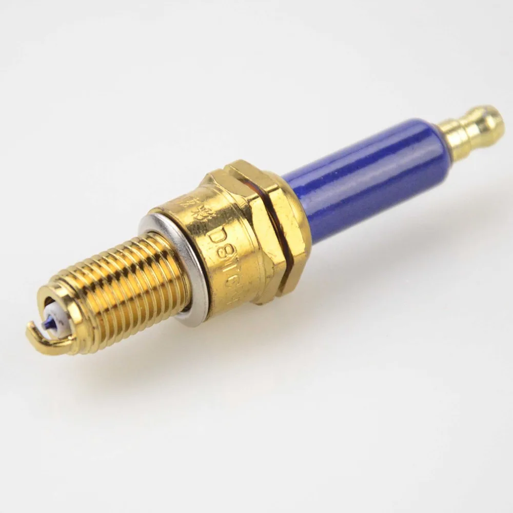 GOOFIT 4 шт. D8TC Синяя Свеча зажигания Набор вилок для мужчин мотоцикл Скутер картинг