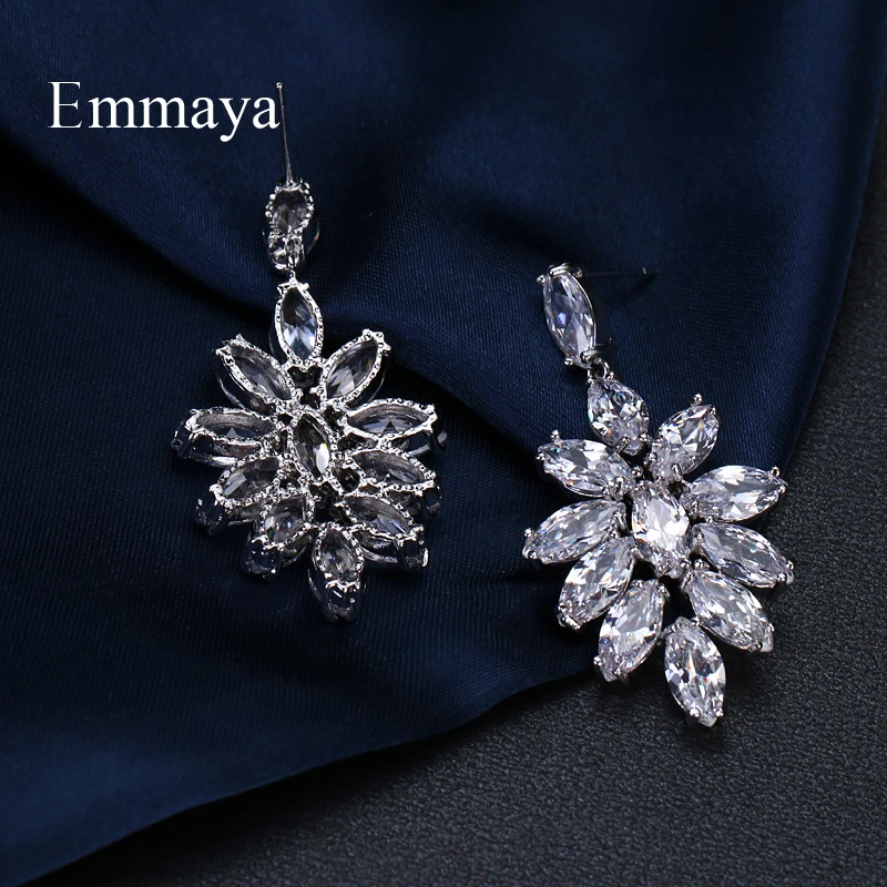 Серьги Emmaya с фианитами женские простые модные ювелирные украшения для ушей в