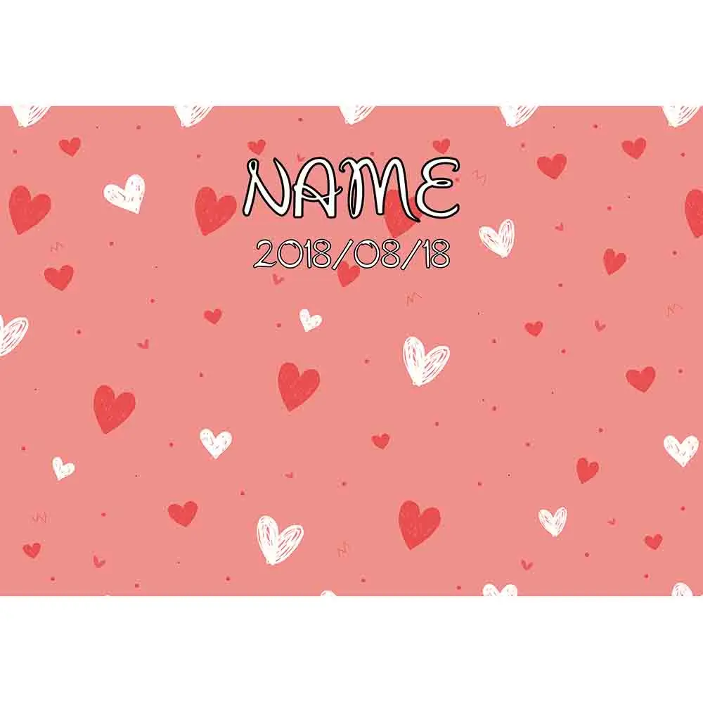 Funnytree wedding theme photography backdrop red white love repeat dots custom made name and date valentine photocall newborn |