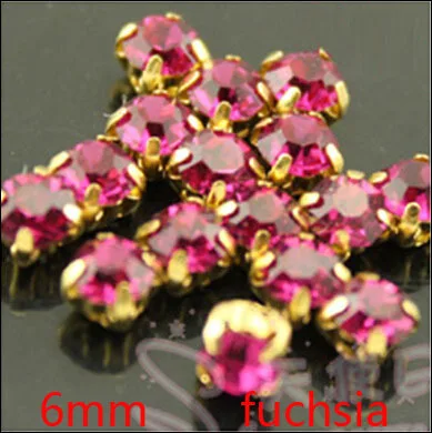 Свадебное Платье Горный Хрусталь Цепи бесплатная Доставка 288 шт. 6 мм Пришить