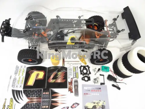 1/5 Scale King мотор RC T1000A роликовый грузовик прозрачный корпус совместим с HPI Baja 5T |