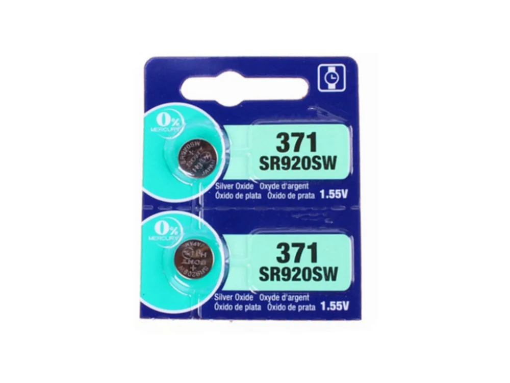 2 шт. Аккумулятор для часов с оксидом серебра 371 SR920SW 920 1 55 в 100% оригинальный бренд