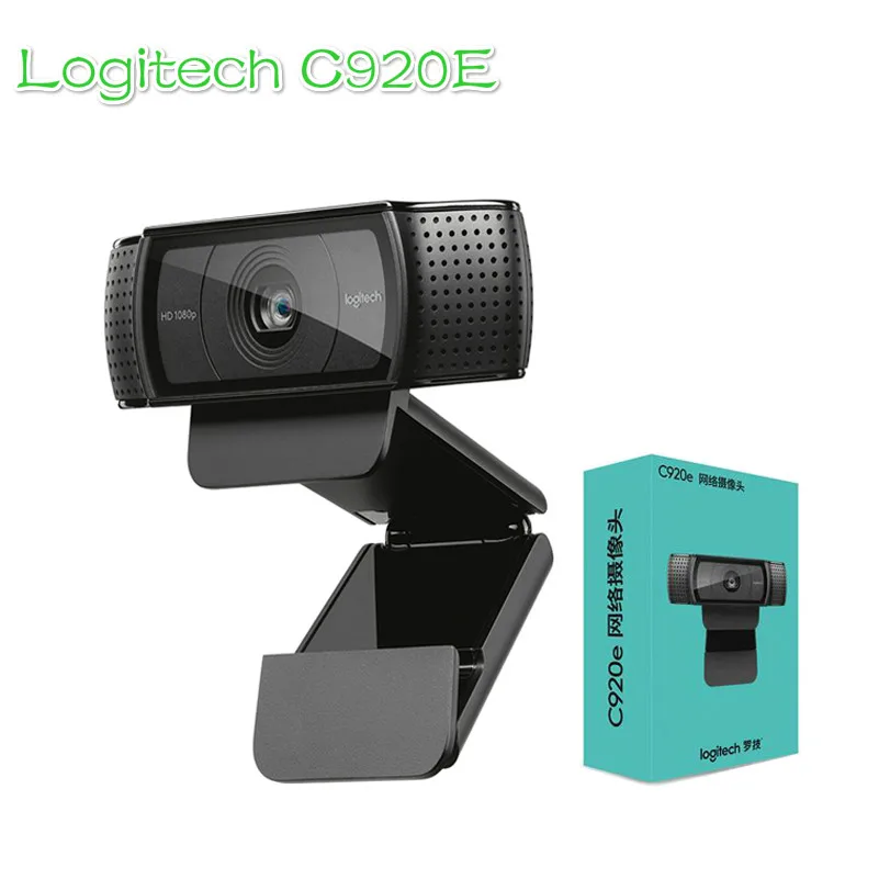 Original logitech HD Pro camera C920e, widescreen video call recording, 1080p camera, desktop or laptop camera, C920 upgrade