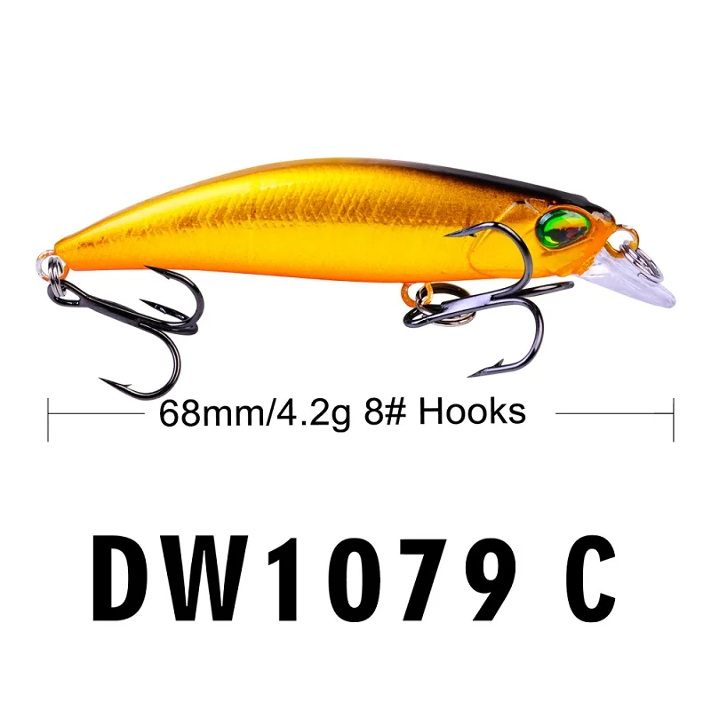 5 шт./лот новые рыболовные приманки PRO BEROS Style Minnow 4 2 г 0 15 унции/6 8 см 68 &quot набор