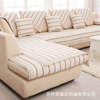

Cotton linen non-slip sofa cushion, fabric fashion four seasons cushion, universal sofa cushion