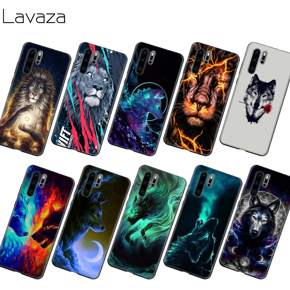 Lavaza льва чехол с волком для Honor коврики 30 Nova 4E 5T V20 9X P20 Y9 5i P Smart Z Prime Plus Lite рro|Бамперы|