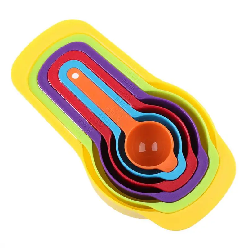 6 шт./компл. Профессиональные Красочные Мерные Ложки Набор Кухня Инструмент