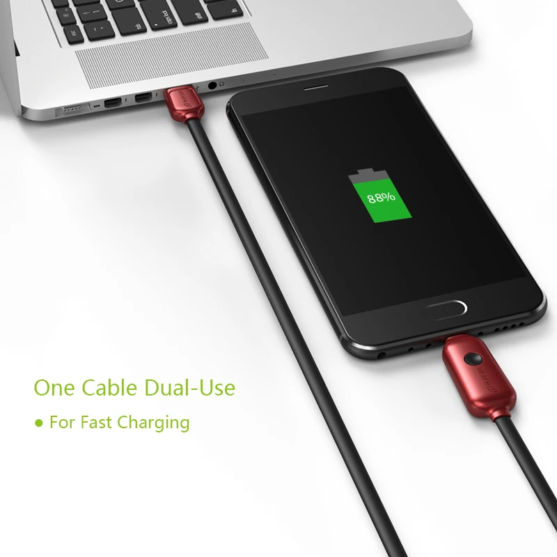 WSKEN USB type-c кабель для samsung s8 note8 USB c устройства Магнитный светильник Быстрая зарядка кабель для мобильного телефона светодиодный светильник 2 м