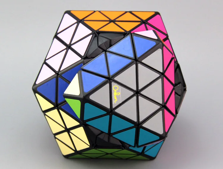 MF8 &amp Eitan Star ICOSAIX Oskar I II III Cube Puzzle Black/Stickerless Starminx Подарок Идея для X'mas день