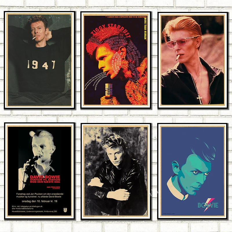 Винтажный постер Давид Боуи постеры рок музыка Искусство настенные наклейки