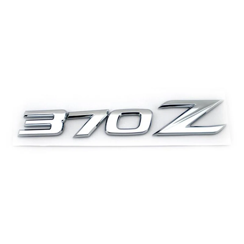 Для Nissan 370Z ABS хром с черной задней эмблема, логотип, значок стикер автомобиля Стайлинг