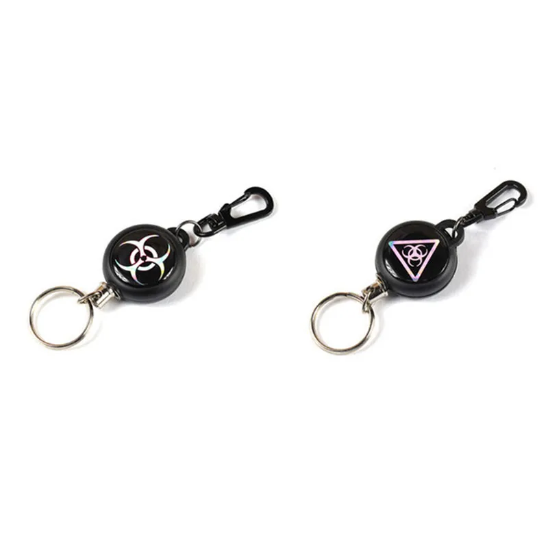 1PC EDC Portable Scalable Retractable Keychain Anti-lost Anti-theft Key Spring Rope ABS Shell Outdoor Camping Equipment | Спорт и