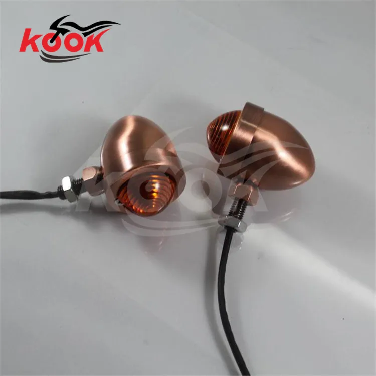 В наличии 3 цвета линзы в стиле ретро Бронзовый Цвет Пуля Сигнал поворота для