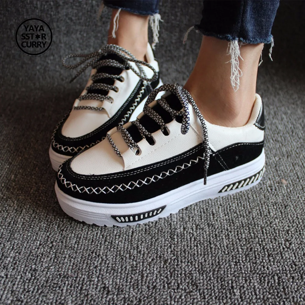 YAYA/SSTAR Карри большой Размеры Для женщин Обувь для скейтбординга Открытый леди