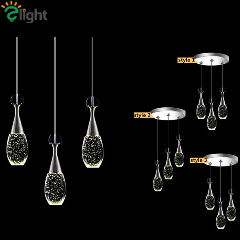 Современная роскошная бутылка светодиодные люстры освещение Lustre Crystal Dining Room