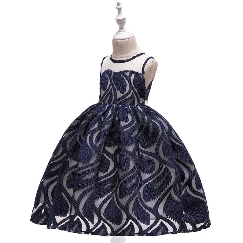 Elegante vestido de princesa para nignas y nignos vestidos de boda para nignas vestido de fiesta para nignas 3 4 5 6 7 8 9 10 de 12 - Цвет: As Picture