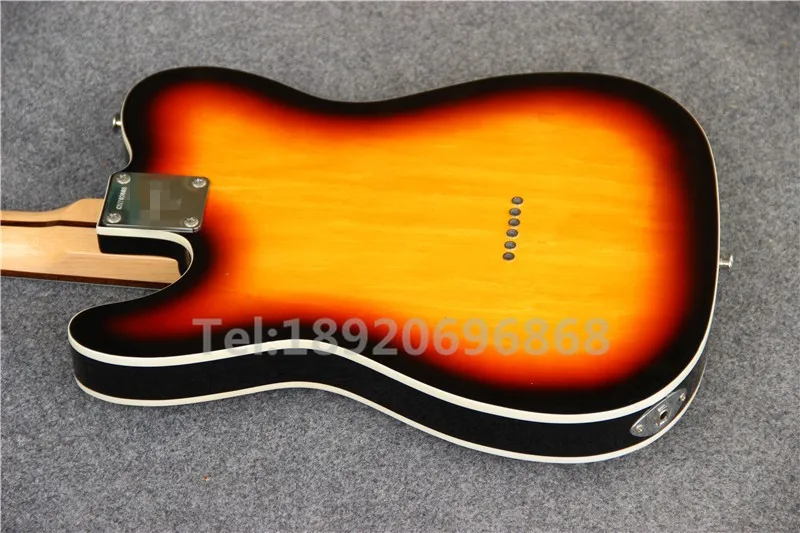 Custom shop Стандартный sunburst TL электрогитара, три седла bridage, t55