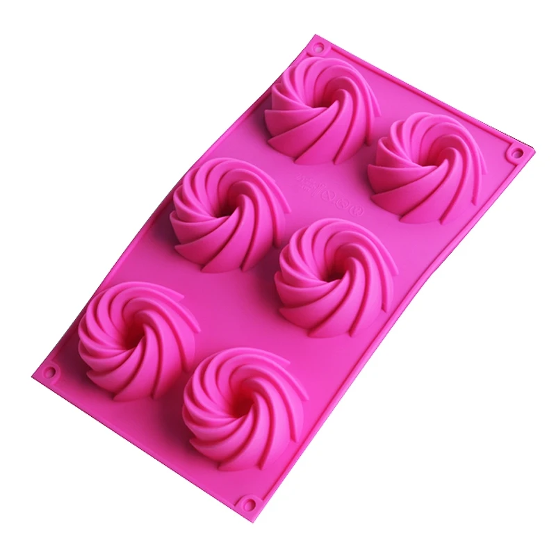 6 силиконовая форма для торта Пончик выпечки инструменты украшения кружева формы