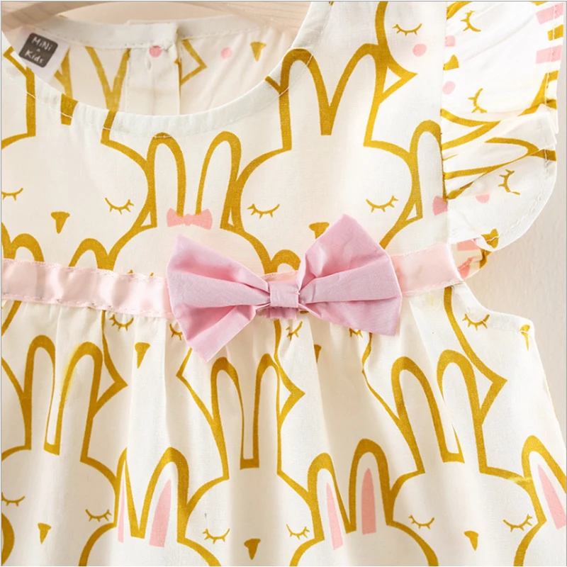 

Casual Summer Baby Girl Dress little girl dresses 2019 summer Cotton Print Infant Dresses Toddler Baby Girl Clothes