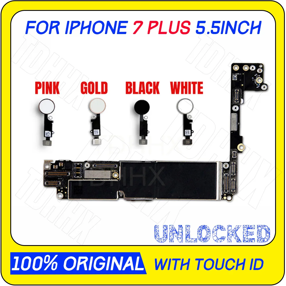 Для Apple iphone 7 Plus материнская плата 32 ГБ для iphone 7 Plus материнская плата с сенсорным ID/без Touch ID