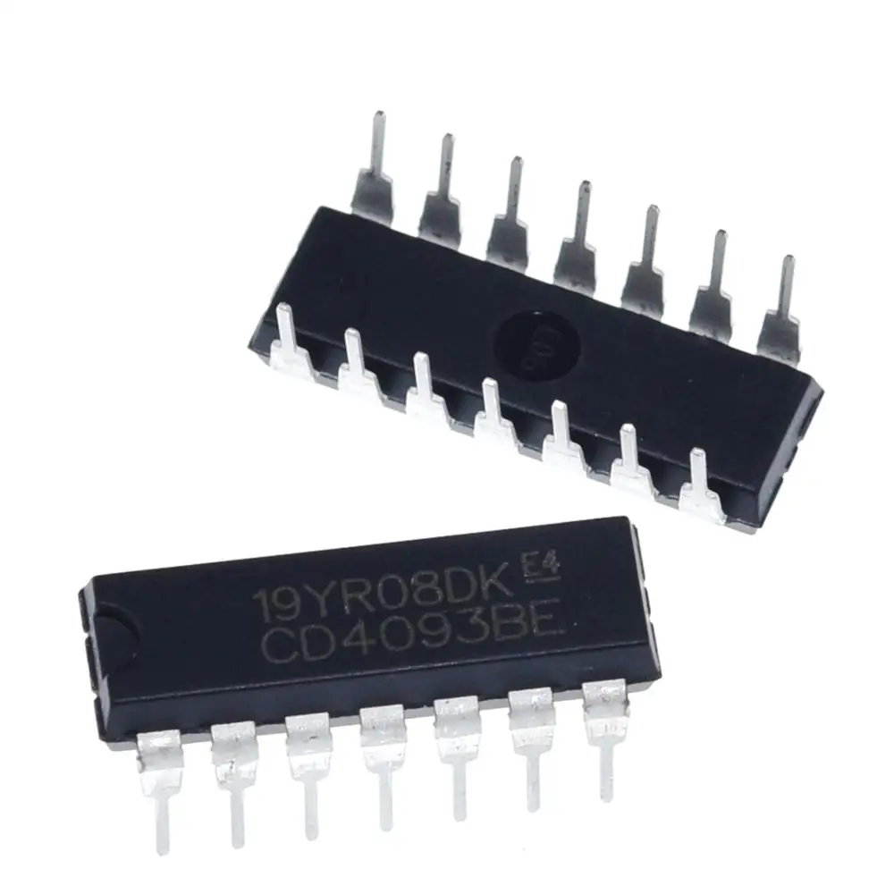10 шт. CD4093BE DIP14 CD4093 DIP 4093 DIP-14 4093BE Новый и оригинальный IC | Электронные компоненты