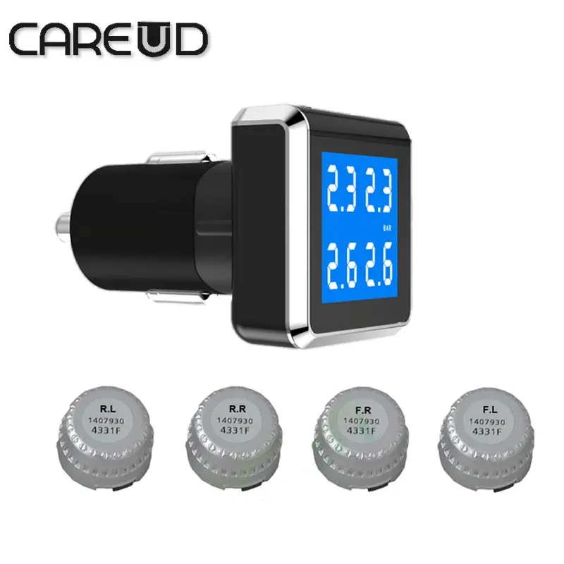 Careud tpms 4 внешних датчиков света сигареты зарядное устройство PSI БАР careud psi